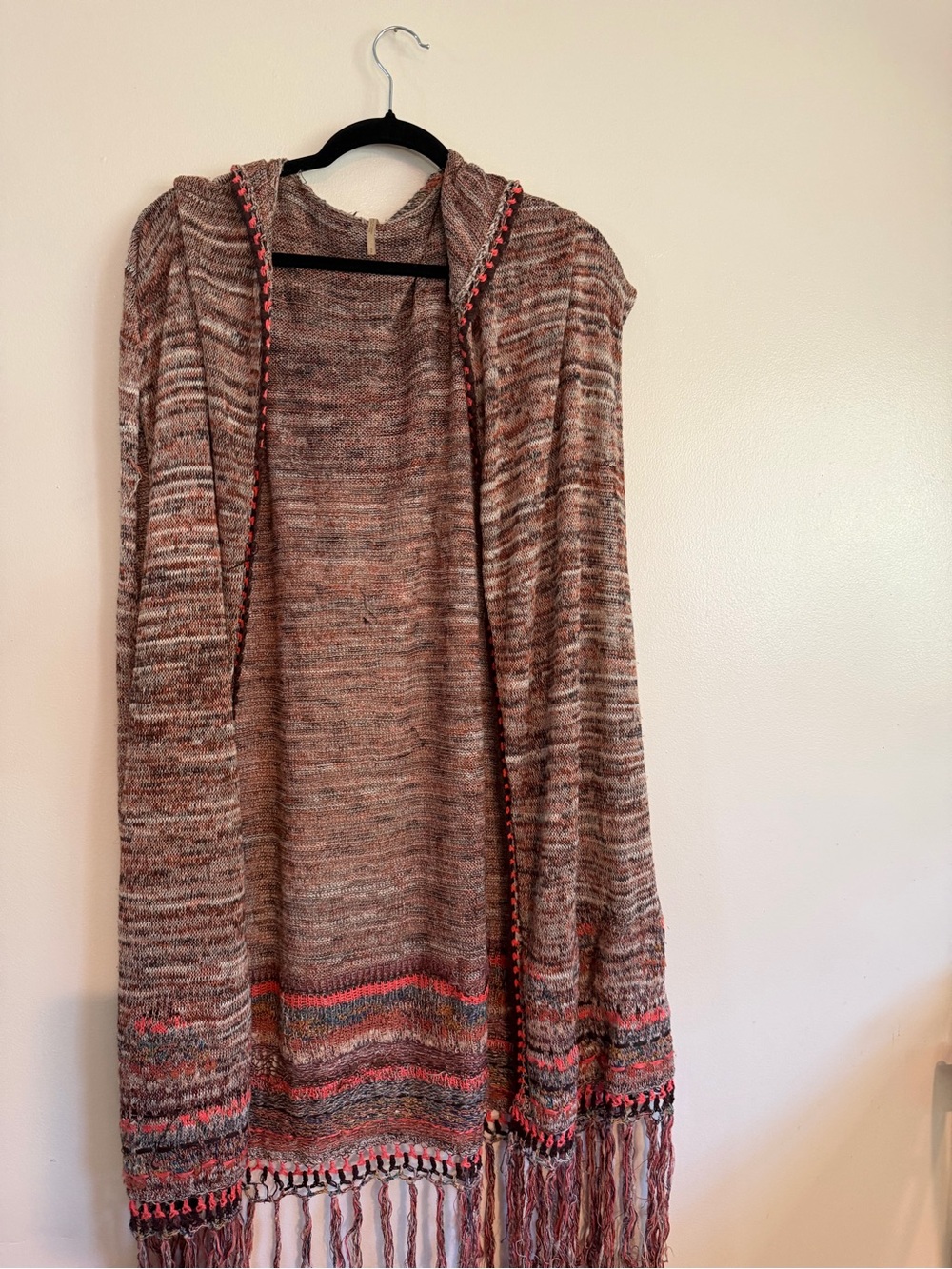 Free People ‘Jungle Heat’ Hooded Fringe Cardigan